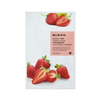 Тканевая маска с клубникой Mizon Joyful Time Essence mask pack Strawberry 